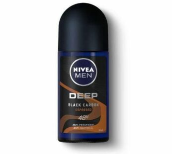 Deep Black Carbon Espresso Anti-Perspirant Rollon-50ml